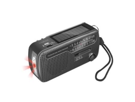 LogiLink Radio dynamo, panneau solaire & lampe de poche