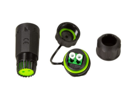 LogiLink Coupleur fibre optique avec bouchon de protection/
