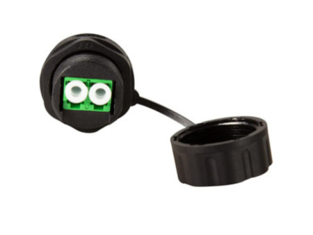 LogiLink Coupleur fibre optique avec bouchon de protection/