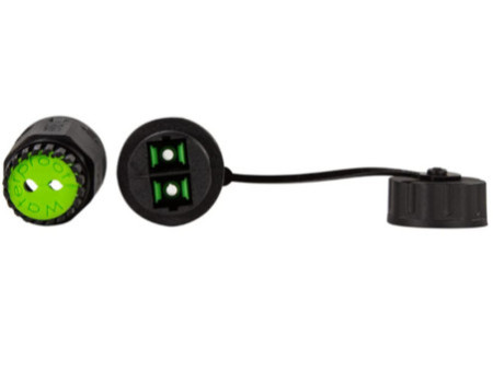 LogiLink Coupleur fibre optique avec bouchon de protection/