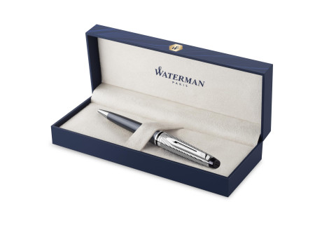 WATERMAN Stylo à bille Expert Deluxe, métal - gris pierre