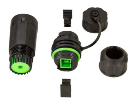 LogiLink Coupleur fibre optique avec bouchon de protection/