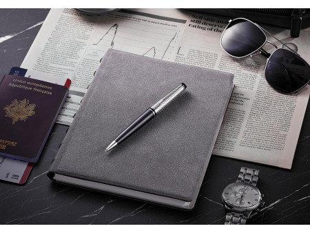 WATERMAN Stylo à bille Expert Deluxe, métal - gris pierre