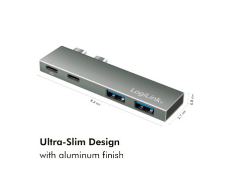 LogiLink Station d'accueil USB 3.2 Gen2x2, 4 ports, PD