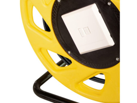 LogiLink Enrouleur de câble réseau, cat. 7, S/FTP, TPE, 60 m