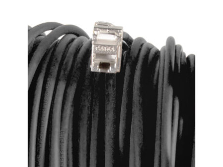 LogiLink Enrouleur de câble réseau, cat. 7, S/FTP, TPE, 60 m