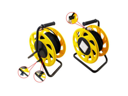 LogiLink Enrouleur de câble réseau, cat. 7, S/FTP, TPE, 60 m