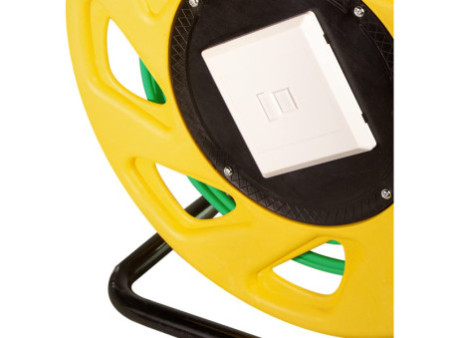 LogiLink Enrouleur de câble réseau, cat. 7, S/FTP, PUR, 60 m