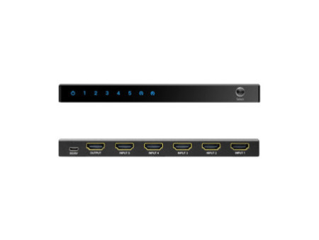 LogiLink 4K/60Hz Commutateur HDMI, 5 ports, noir