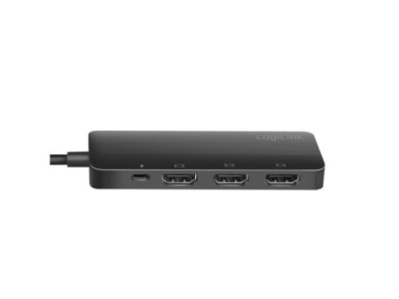 LogiLink Répartiteur 4K DisplayPort - HDMI, 3 ports, noir