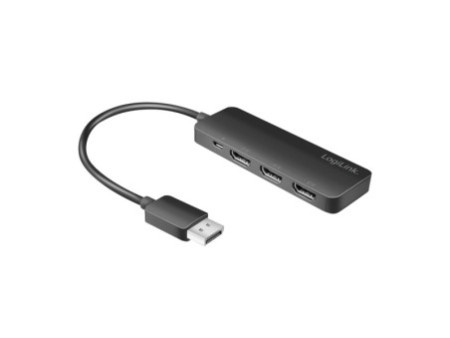 LogiLink Répartiteur 4K DisplayPort - HDMI, 3 ports, noir