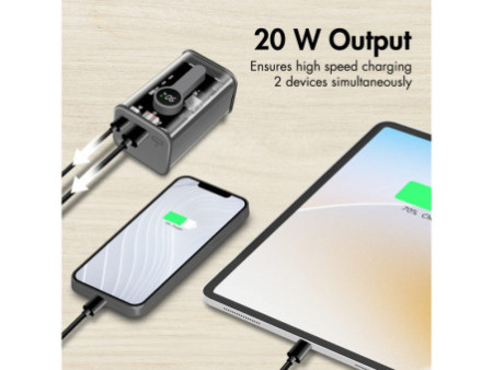 LogiLink Powerbank avec écran, 10.000 mAh, noir