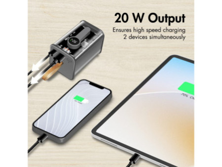 LogiLink Powerbank avec écran, 20.000 mAh, noir