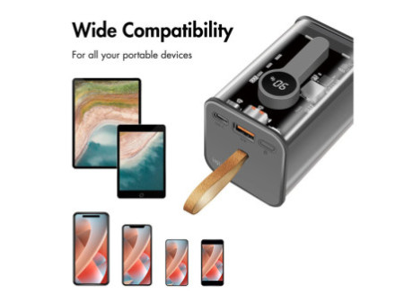 LogiLink Powerbank avec écran, 20.000 mAh, noir