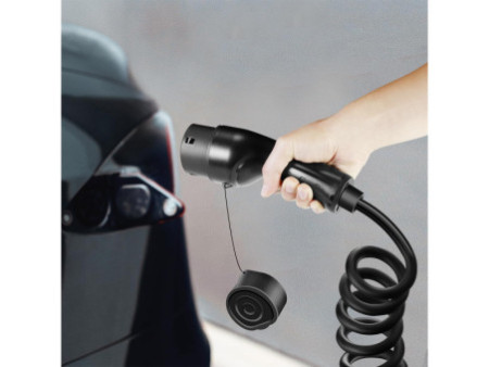 LogiLink Câble de chargement spiralé pour voiture électrique