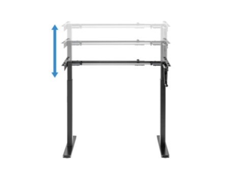 LogiLink Piètement de bureau, hauteur réglable manuellement