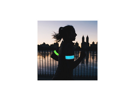 LogiLink Bande réfléchissante LED, set de 2, bleu & vert