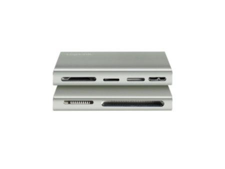 LogiLink Lecteur de cartes USB 3.2 Gen1, 5en1, boîtier alu
