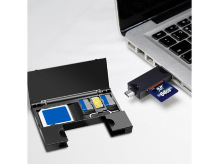 LogiLink Lecteur de cartes USB 3.2 Gen1, avec rangement