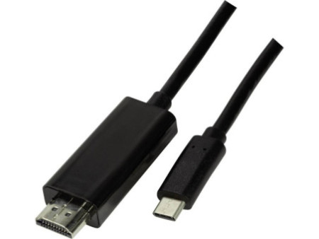 LogiLink Câble de connexion USB-C - HDMI, 3,0 m, noir