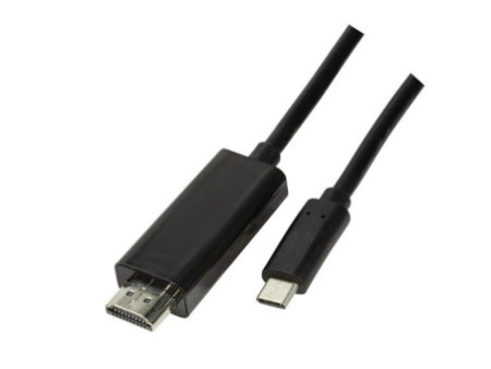 LogiLink Câble de connexion USB-C - HDMI, 3,0 m, noir