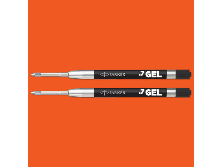 PARKER Recharge QUINK Gel ECO, tracé: M, blister de 2, noir