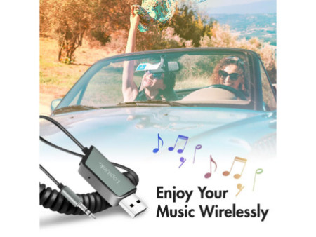 LogiLink Récepteur audio Bluetooth 5.3 pour véhicule, noir