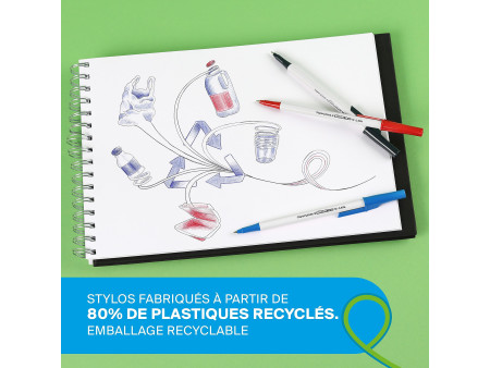 Paper:Mate Stylo à bille Kilometrico, blister de 8, bleu