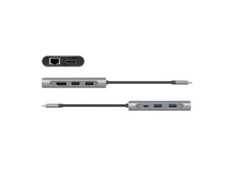 LogiLink Docking station USB 3.2 (gén.1), USB-C, 8 ports