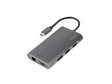 LogiLink Docking station USB 3.2 (gén.1), USB-C, 8 ports
