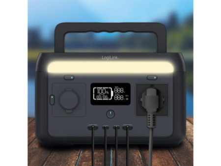 LogiLink Chargeur mobile/Powerstation, 300 watts, noir