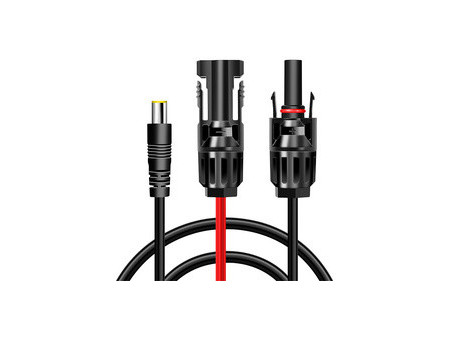 LogiLink Câble pour panneau solaire, 0,24 m, noir/rouge