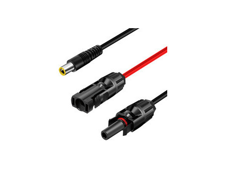 LogiLink Câble pour panneau solaire, 1,8 m, noir/rouge