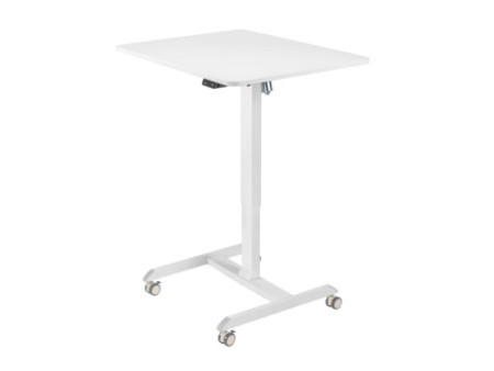 LogiLink Bureau d'ordinateur réglable, électrique, blanc