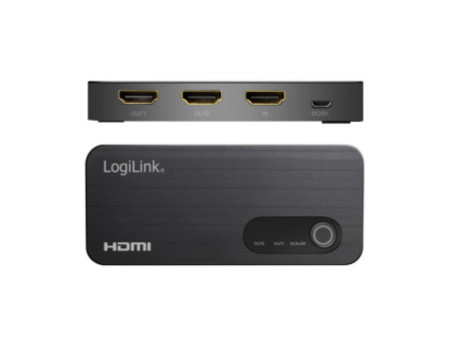 LogiLink Répartiteur HDMI 4K/60 Hz HDMI, 1x2, noir