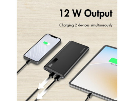 LogiLink Powerbank, 8.000 mAh, 2 USB-A, noir