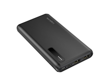 LogiLink Powerbank, 8.000 mAh, 2 USB-A, noir