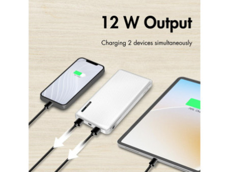 LogiLink Powerbank, 10.000 mAh, 2 USB-A, blanc