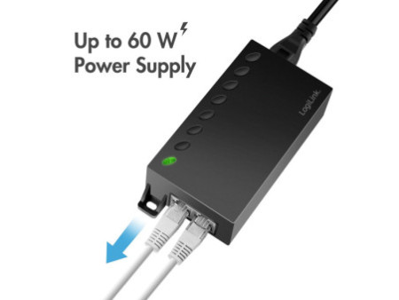 LogiLink Injecteur PoE++ gigabit, 802.3af/at/bt, 60 watts