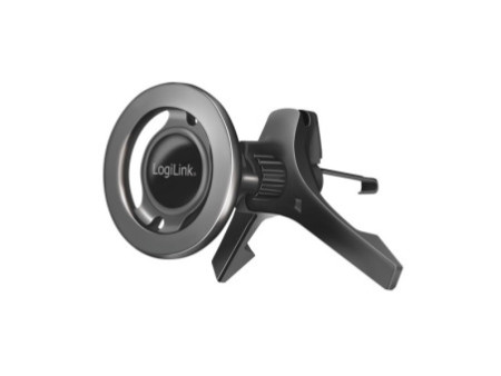 LogiLink Support magnétique 3 points pour smartphone, noir