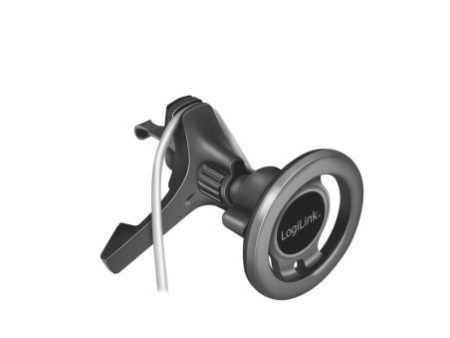 LogiLink Support magnétique 3 points pour smartphone, noir