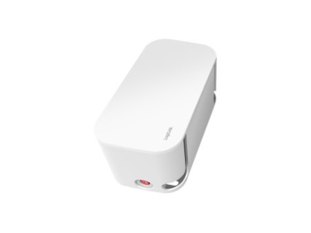 LogiLink Boîtier de câbles avec multiprise, 5 prises, blanc