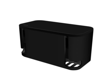 LogiLink Boîtier de câbles avec multiprise, 5 prises, noir