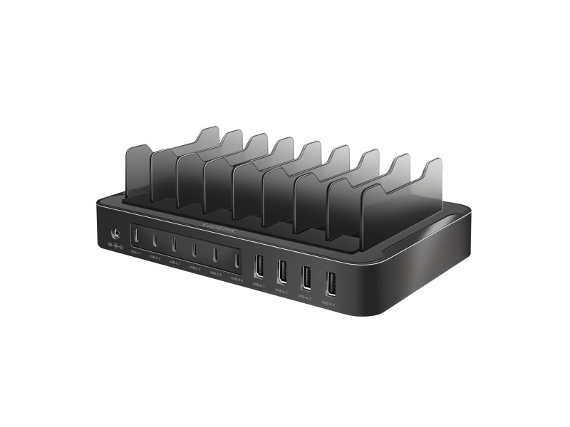 LogiLink Station de chargement USB, 4 USB-A & 6 USB-C, 120 W