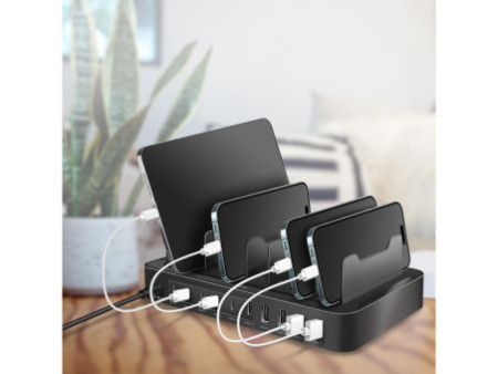 LogiLink Station de chargement USB, 4 USB-A & 6 USB-C, 120 W