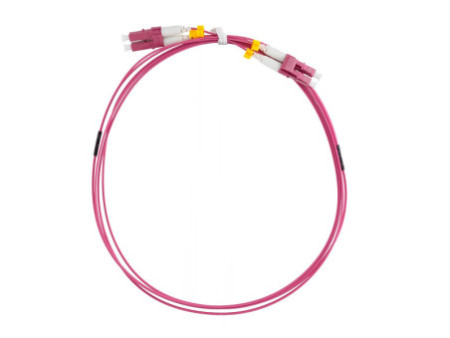 LogiLink Câble patch fibre optique, 2x LC-Duplex, OM4, 0,5 m