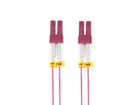LogiLink Câble patch fibre optique, 2x LC-Duplex, OM4, 1,0 m