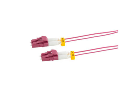 LogiLink Câble patch fibre optique, 2x LC-Duplex, OM4, 3,0 m
