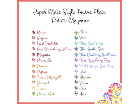 Paper:Mate Stylo feutre Flair 'Candy Pop', étui de 24