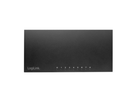 LogiLink Switch de bureau Gigabit Ethernet, 8 ports, noir